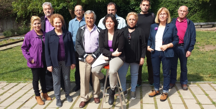 Marta Morell amb els membres de la candidatura | Pau Duran