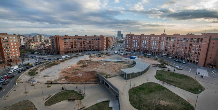 Imatge de la plaça Espanya en obres | Roger Benet