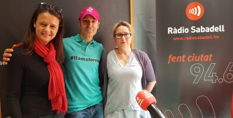 Els impulsors del repte solidari a Ràdio Sabadell | Raquel García