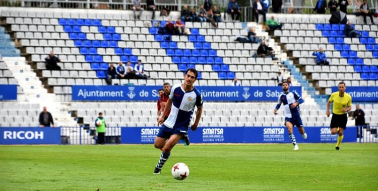 Josu Ozkoidi en una acció del partit contra el Mallorca | Crispulo D.