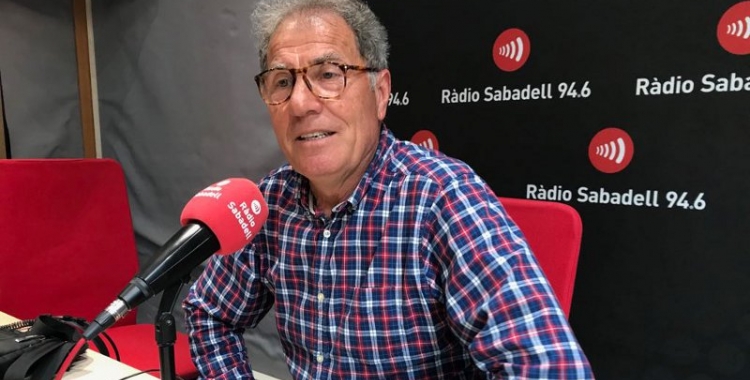 Tanco, un dels fundadors de l'EFS, als estudis de Ràdio Sabadell | Adrián Arroyo