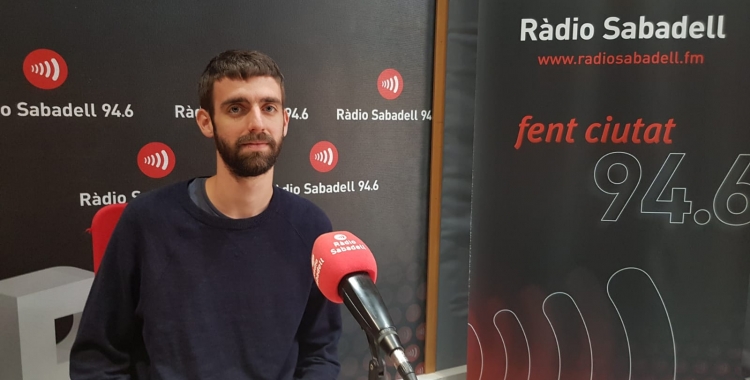 Esteve Lombarte als estudis del Ràdio Sabadell | Raquel García