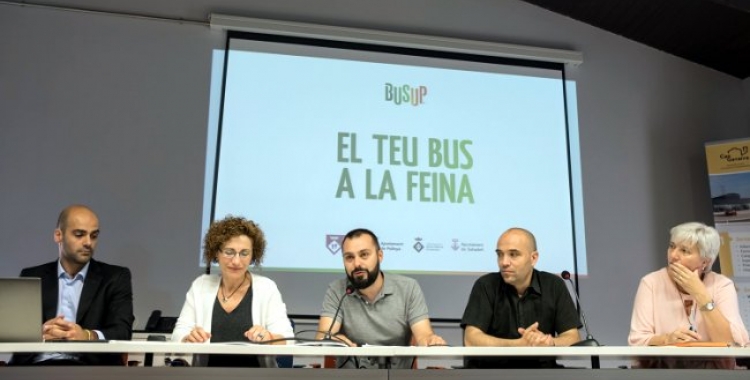 La plataforma BusUp s'acaba de presentar en societat/ Cedida