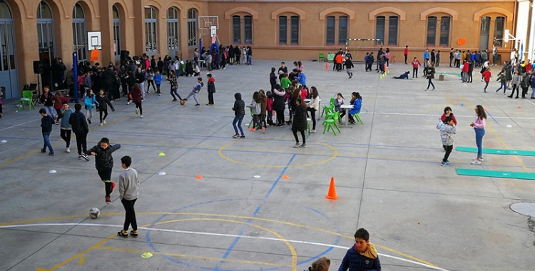 El pati de l'Escola Pia serà el protagonista de la Diada del club