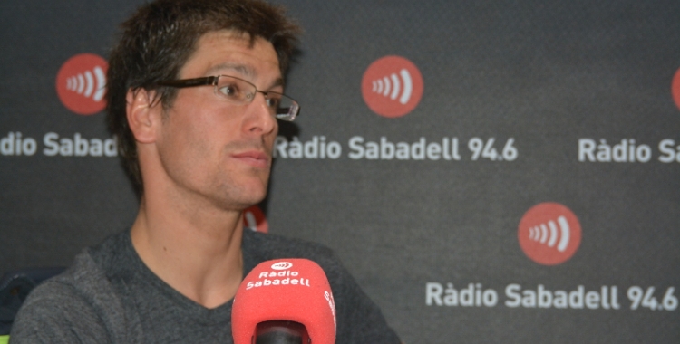 Miquel Blanchart en una visita a Ràdio Sabadell
