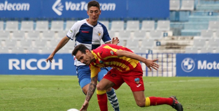 Sergio Montero en una imatge del seu debut contra el Lleida Esportiu | CE Sabadell