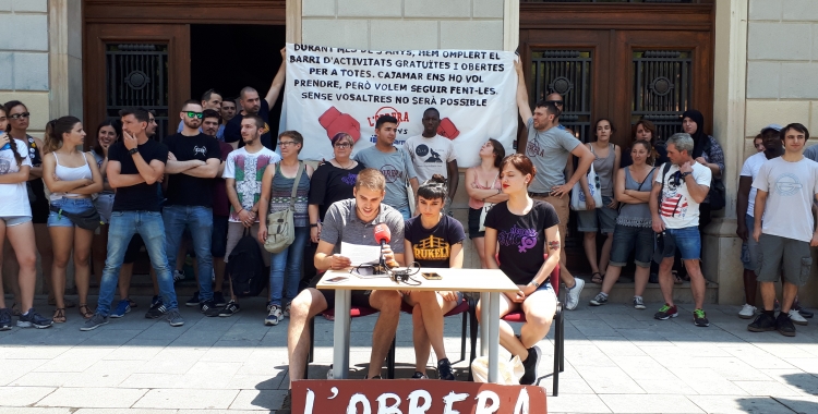 Els membres de l'Obrera han fet balanç de la reunió en roda de premsa/ Karen Madrid