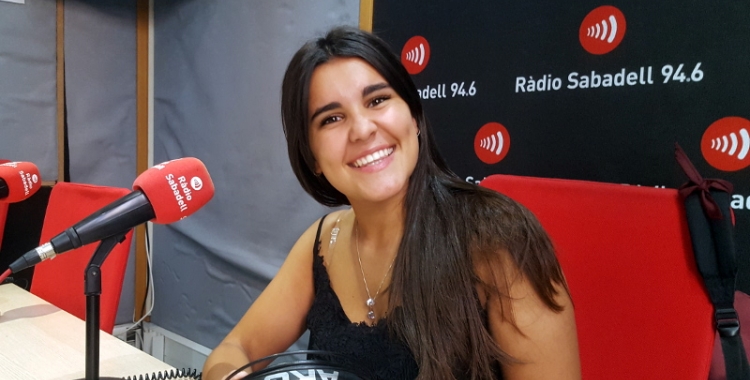Bego Delgado Marí aquest matí als estudis de Ràdio Sabadell