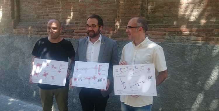 Berlanga, Fernàndez i Guerrero presentant el pla | Ajuntament de Sabadell