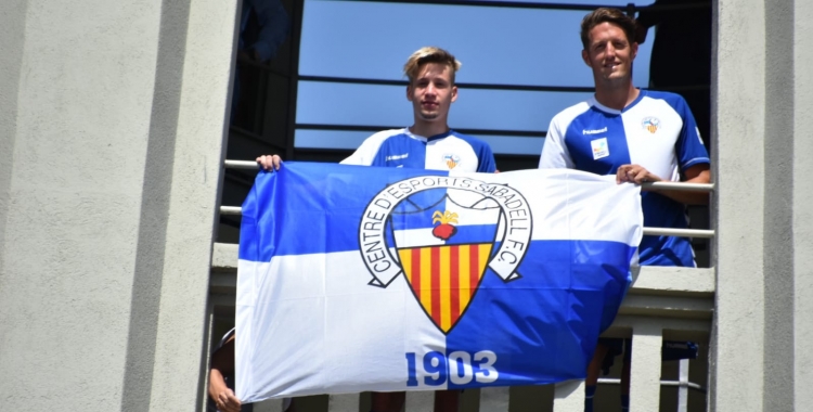 Edgar Hernández i Carlos Cobo a la Torre de l'Aigua de Sabadell | Crispulo D.