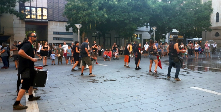 L'Obrera ha fet una demostració d'activitats a la plaça Sant Roc/ Karen Madrid