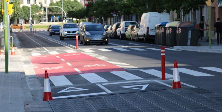 Imatge del carril bici a La Concòrdia| Àlex Meyer Verdejo 