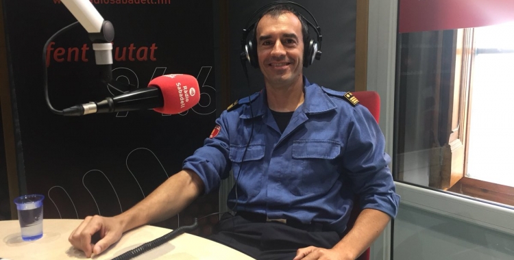 El Subdirector General Operatiu del cos de Bombers de la Generalitat, David Borrell | Aleix Graell
