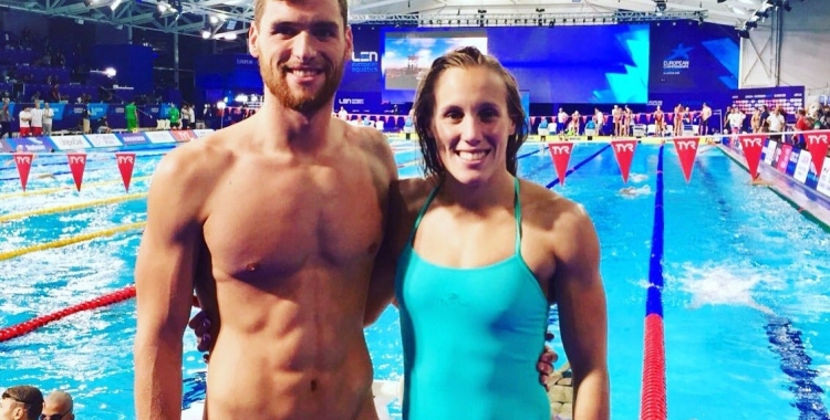 Marc Sánchez i Marina Garcina a la piscina Tollcross de Glasgow | CNS