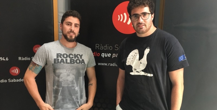Bernat Sust i Daniel Marcos, a l'estudi de Ràdio Sabadell | Marc Pijuan