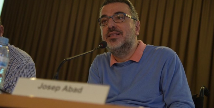 Josep Abad durant la seva compareixença a les jornades Nomenclàtor | Roger Benet