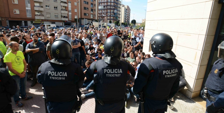 Protesta davant del domicili de Joan Ignasi Sánchez el 20-S | Roger Benet