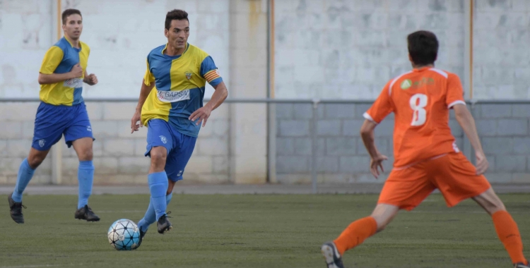 El capità, Josep Piñol, va ser clau en l'últim triomf contra el Llagostera B | Roger Benet