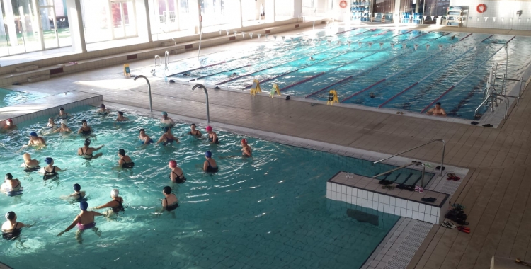 La piscina Joan Serra aquest matí | Pau Duran