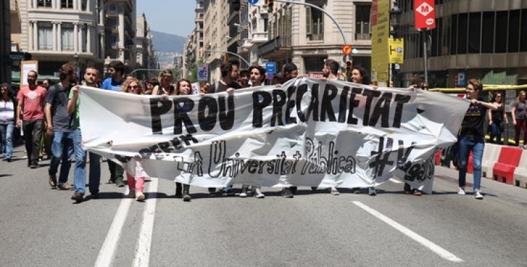 Manifestació contra la precarietat laboral | ACN