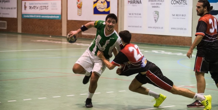 Sancho, en una acció del darrer partit a casa | OAR Gràcia