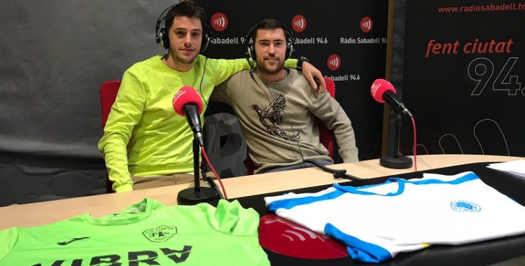 Oriol Comadran i Pep Girvent a l'estudi de Ràdio Sabadell | Marc Pijuan