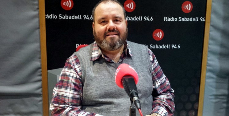 Joan Mena aquest matí als estudis de Ràdio Sabadell 