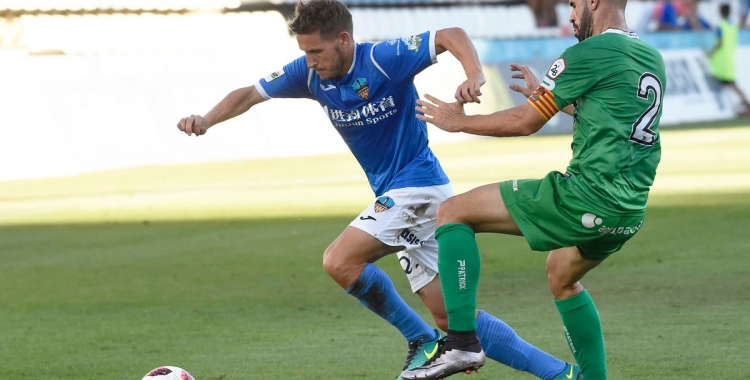 Marc Martínez amb la samarreta del Lleida Esportiu | @Lleida_Esportiu