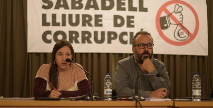 Acte de la Plataforma Sabadell Lliure de Corrupció, en els sisè aniversari del cas Mercuri | Roger Benet