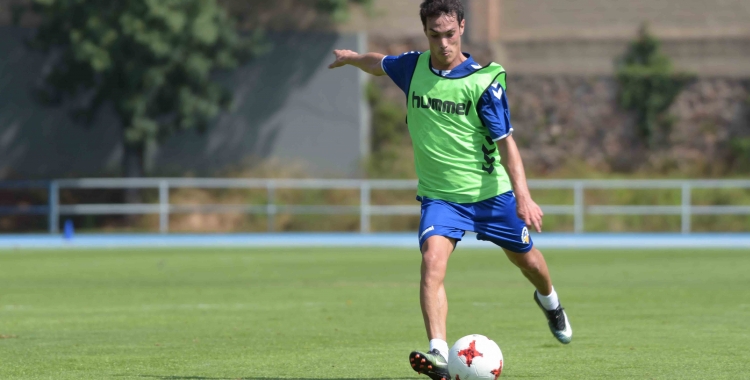 Josu Ozkoidi durant un entrenament d'aquesta temporada a Sant Oleguer | Roger Benet