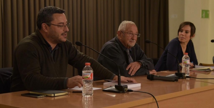 Joan Carles Sànchez, Simón Saura i Marta Farrés durant la presentació | Roger Benet 