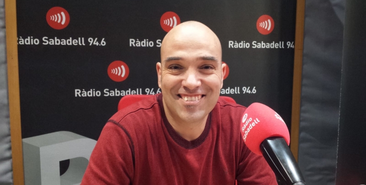 Joan Berlanga als estudis de Ràdio Sabadell | Pau Duran