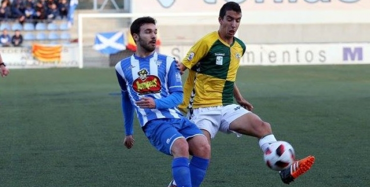 Capó, en el darrer partit disputat a Ejea | Toni Torrano