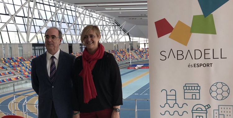 Marisol Martínez amb Joan Villuendas, president de la FCA | @sbdesports