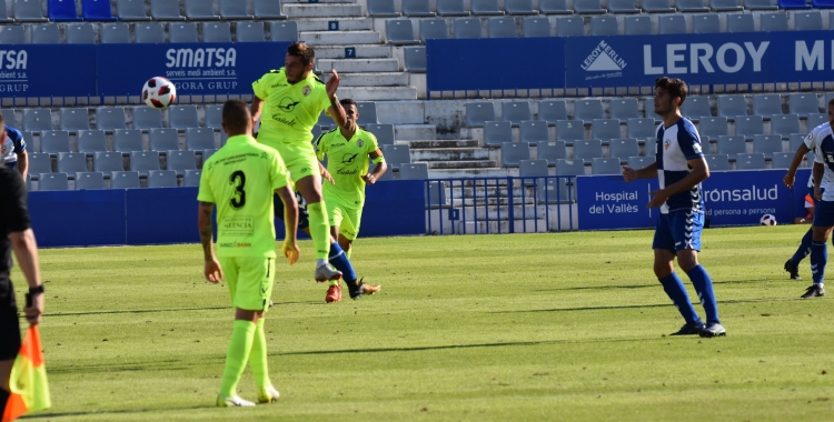 Imatge del partit d'anada, a la Nova Creu Alta, entre el Sabadell i l'Ontinyent |Crispulo D.