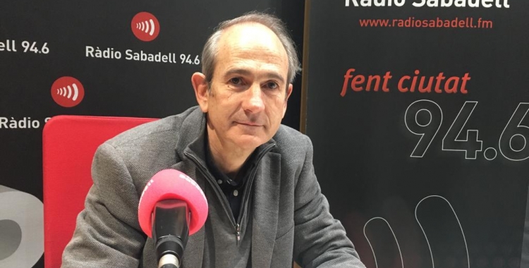 Josep Milà durant l'entrevista a Ràdio Sabadell | Mireia Sans