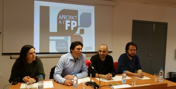 Míriam Ferràndiz, Xavier Tejedor, Joan Berlanga, Edu Navarro presentant el certamen | Roger Benet