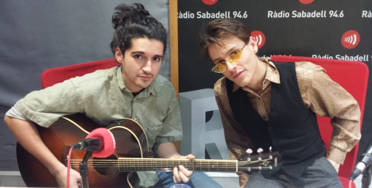 Max Tuset i Pere Martí als estudis de Ràdio Sabadell | Pau Duran