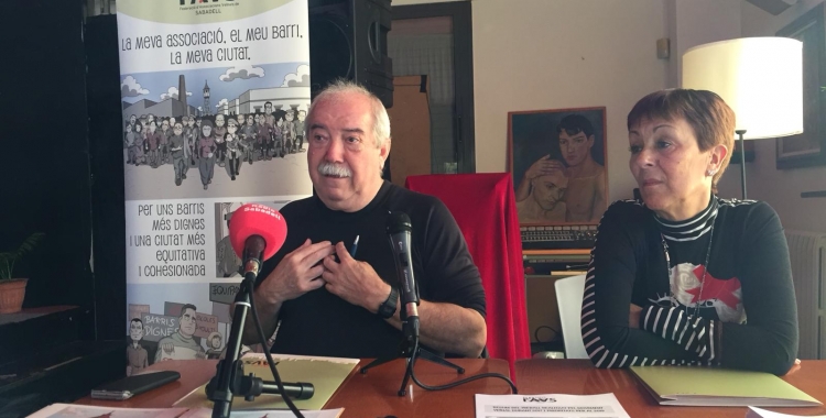 Manuel Navas durant la roda de premsa a l'Espai Àgora| Ràdio Sabadell