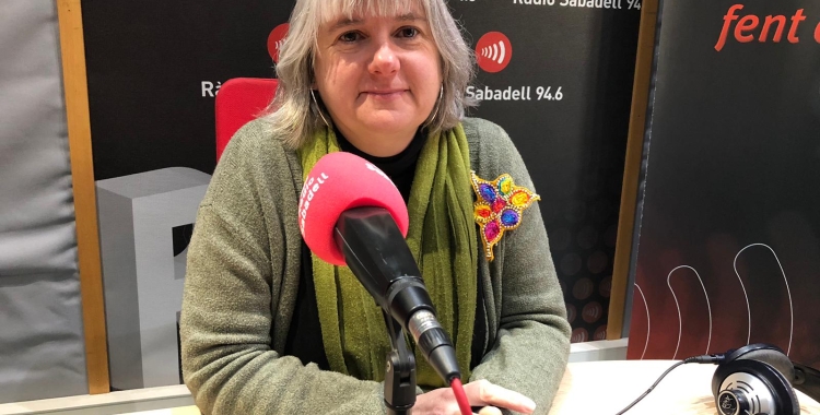 La regidora de cultura a l'entrevista a Ràdio Sabadell