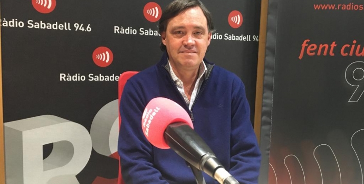 Esteban Gesa durant l'entrevista a Ràdio Sabadell | Mireia Sans