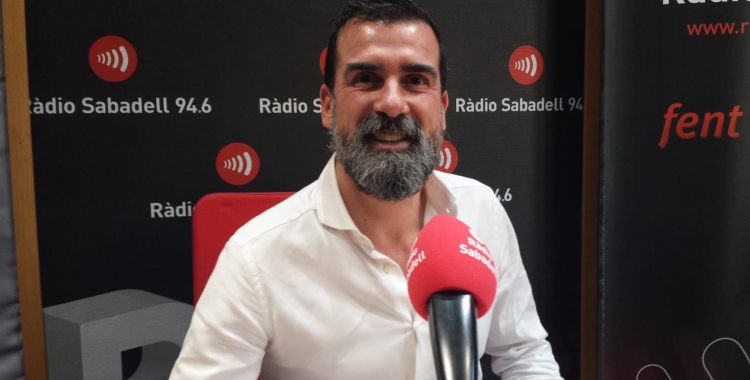 Quim Vicent en l'entrevista a Ràdio Sabadell