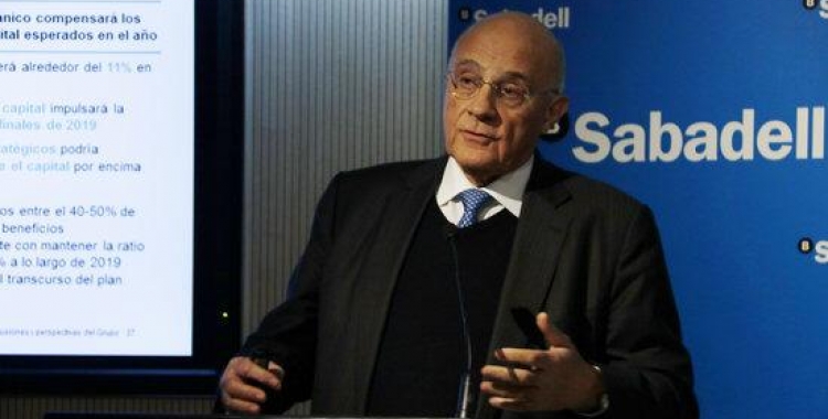 Josep Oliu, president del Banc Sabadell | ACN