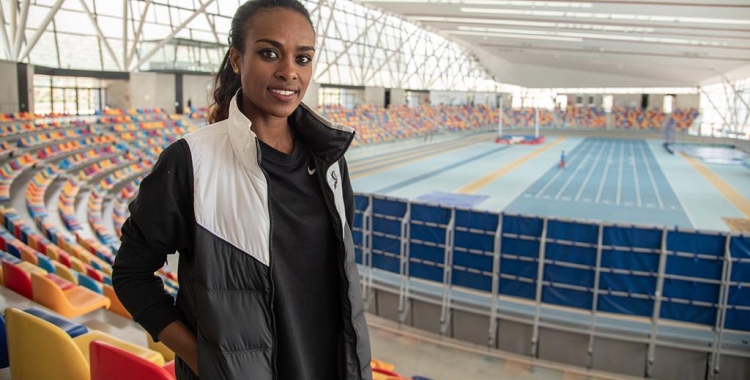 Dibaba, a la presentació d'aquest migdia | Roger Benet