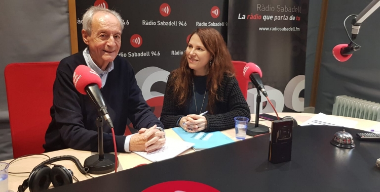 Lluís Martínez i Eva Abellán, síndica de Sabadell | Pau Duran