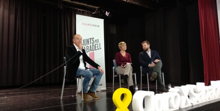 Lourdes Ciuró i Gerard Figueras en l'acte celebrat a Can Balsach | Helena Molist