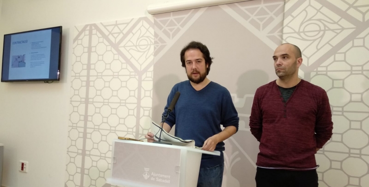 Edu Navarro i Joan Berlanga a la roda de premsa | Helena Molist