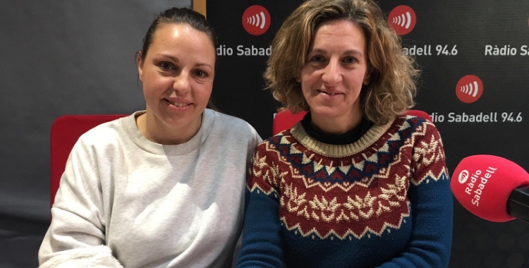 Neli Carmona i Alícia Mendoza a Ràdio Sabadell