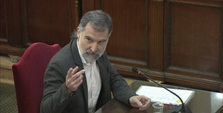 Jordi Cuixart, declarant al Tribunal Suprem pel judici de l'1-O | ACN