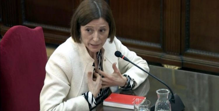 Carme Forcadell, durant el judici de l'1-O | ACN